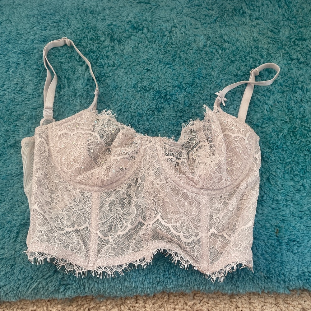 Victoria’s Secret bralette/bra corset light purple